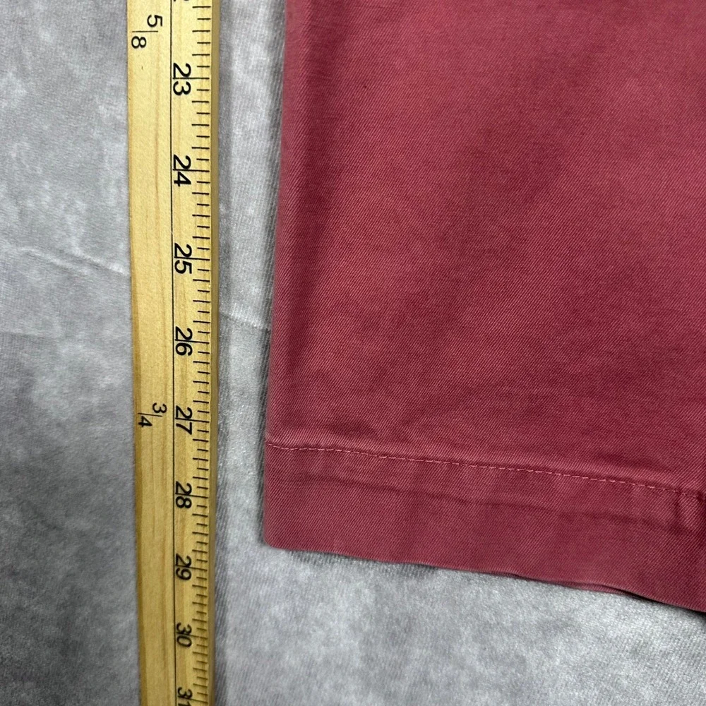 Banana Republic Aiden Slim Chino Pants 32x30 Light Burgundy Flat Front Casual